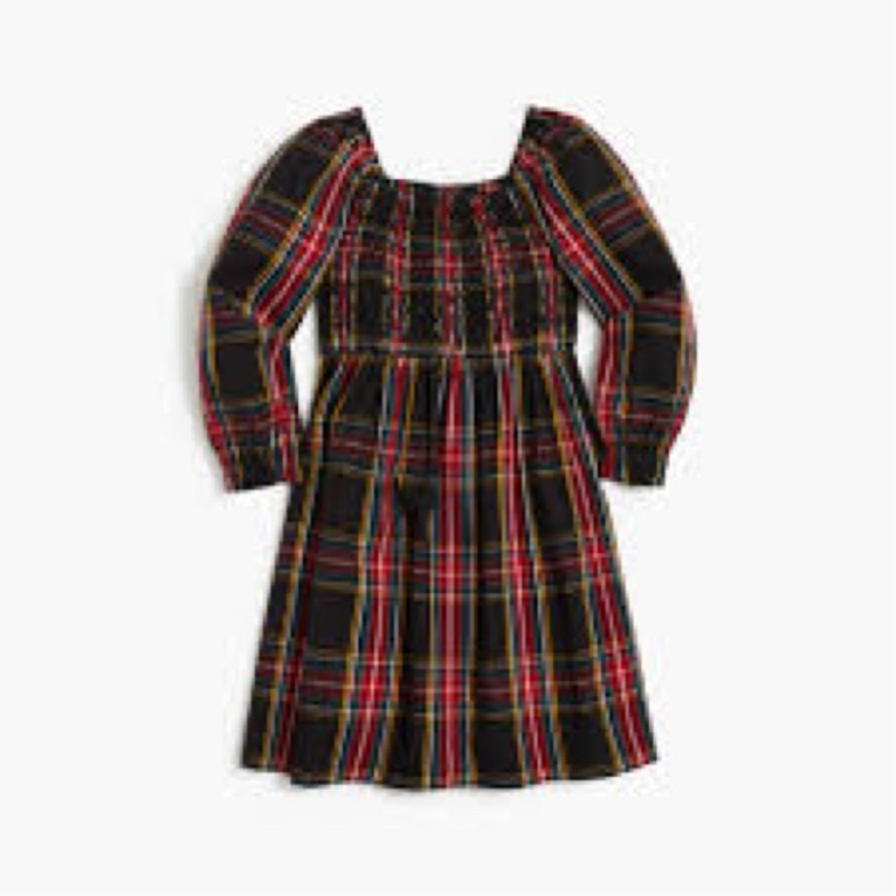 Crewcuts girls cotton blend poplin dress